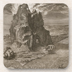 Posavasos Enceladus enterró por debajo el monte Etna, 1731