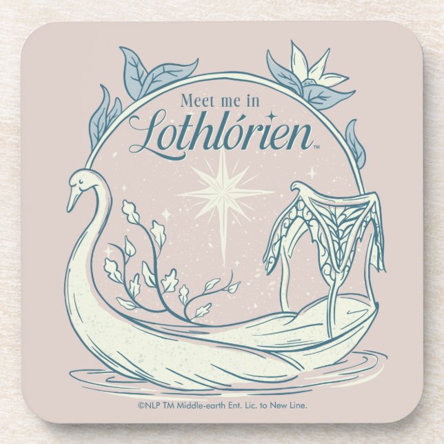 Posavasos Encuentrame en LOTHLORIEN™ - Barco Cisne (Frente)