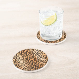 Posavasos Energía de Leopardo Salvaje – Moda de Impresión An