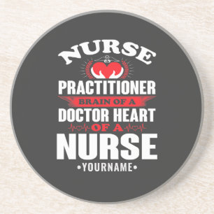 Posavasos Enfermera Profesional Cerebros De Un Corazón Médic