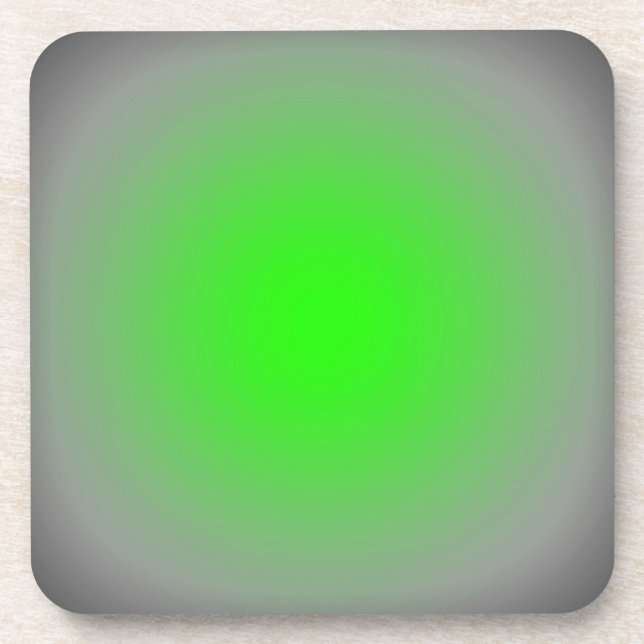 Posavasos Enfoque verde y gris (Frente)