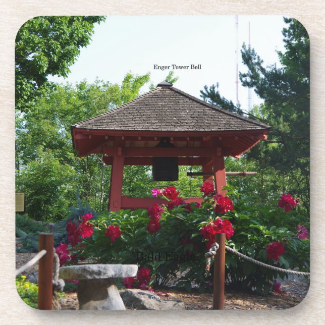 Posavasos Enger Tower Japanese Peace Bell 6 ruedas de plásti (Frente)