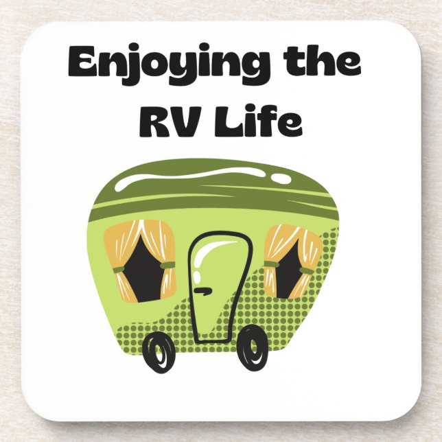 Posavasos Enjoying the RV Life on a  (Frente)