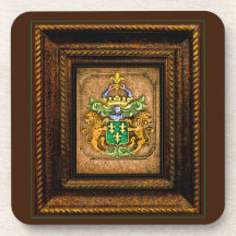 Enmarcado del escudo de armas de la familia holand