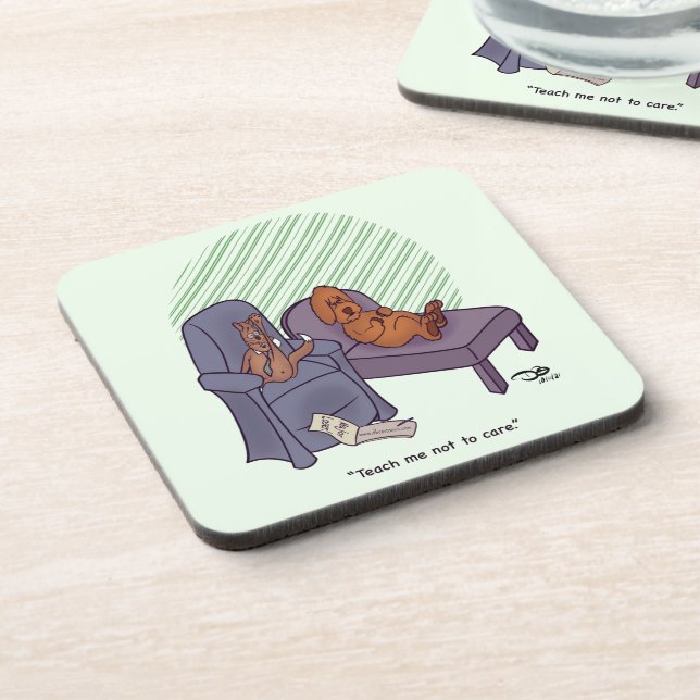 Posavasos Enséñame A No Importarme La Caja De Regalos (Lado Izquierdo)