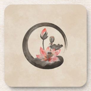 Posavasos Enso Zen Circle y Lotus