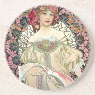 Posavasos Ensueño 1897 de Alfons Mucha