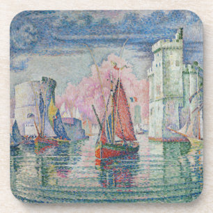 Posavasos Entrada del puerto de La Rochelle, Paul Signac