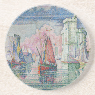 Posavasos Entrada del puerto de La Rochelle, Paul Signac
