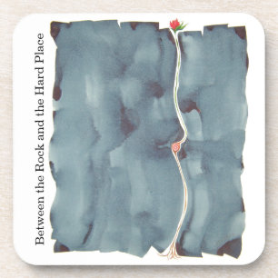Posavasos Entre la roca y el práctico de costa duro del