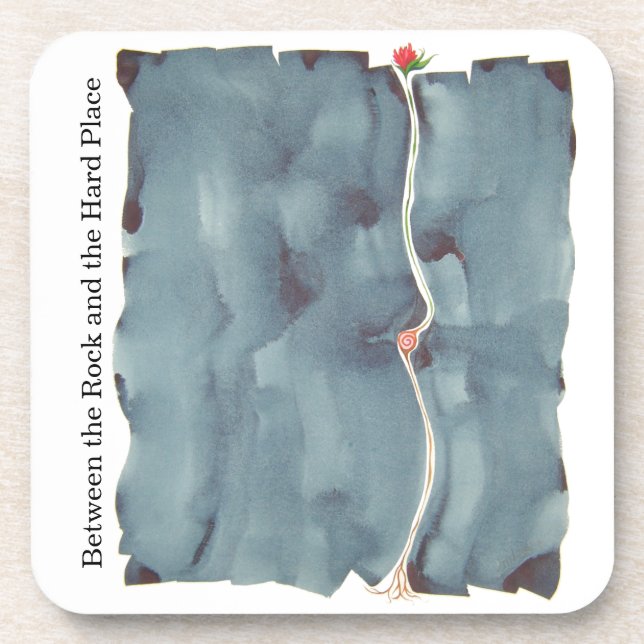 Posavasos Entre la roca y el práctico de costa duro del (Frente)