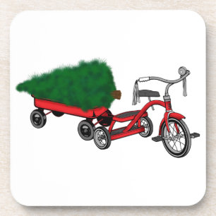 Posavasos entrega de árboles de navidad