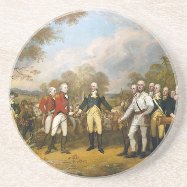 Posavasos Entrega de general Burgoyne de Juan Trumbull (Frente)