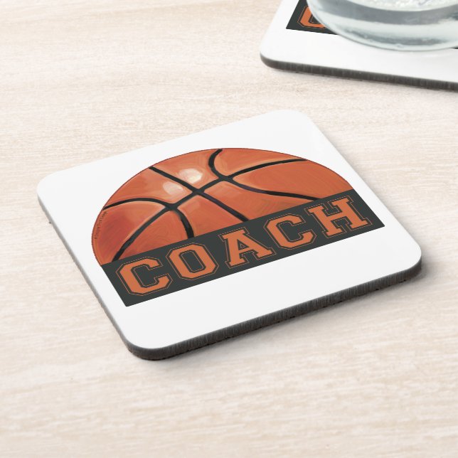 Posavasos Entrenador de baloncesto (Lado Izquierdo)