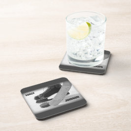 Posavasos Entrenador de hockey sobre hielo gracias