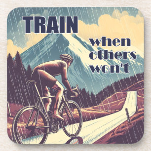 Posavasos Entrenar cuando otros no vayan en bicicleta