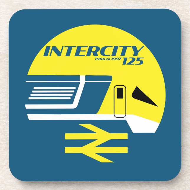 Posavasos Entusiasta de tren clásico de la interciudad ferro (Frente)