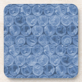 Posavasos Envoltura de burbuja azul