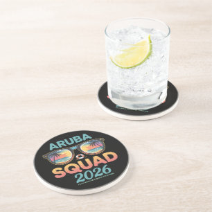 Posavasos Equipo de Aruba 2026 Retro