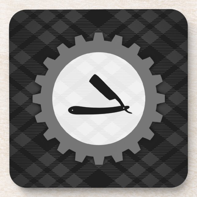 Posavasos equipo de barbería (Frente)