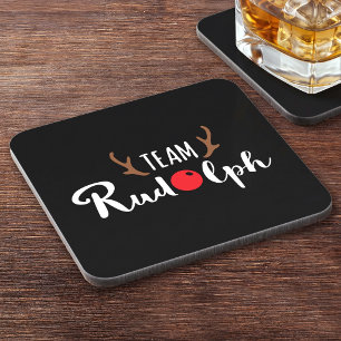 Posavasos Equipo Rudolph Lindas Astas de Reno - Barra de Cas