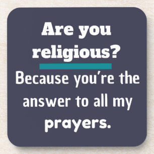 Posavasos ¿Eres religioso? Graciosa Recogida líneas Chiste L