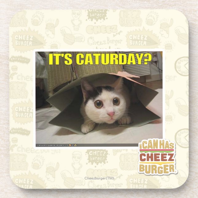 Posavasos ¿Es Caturday? (Frente)