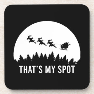Posavasos Es gracioso que sea mi sesión de Navidad en Sleigh