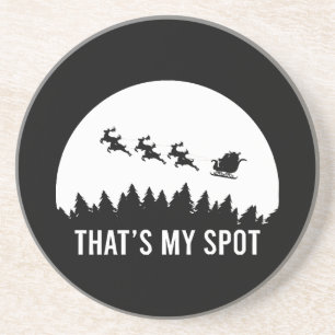 Posavasos Es gracioso que sea mi sesión de Navidad en Sleigh