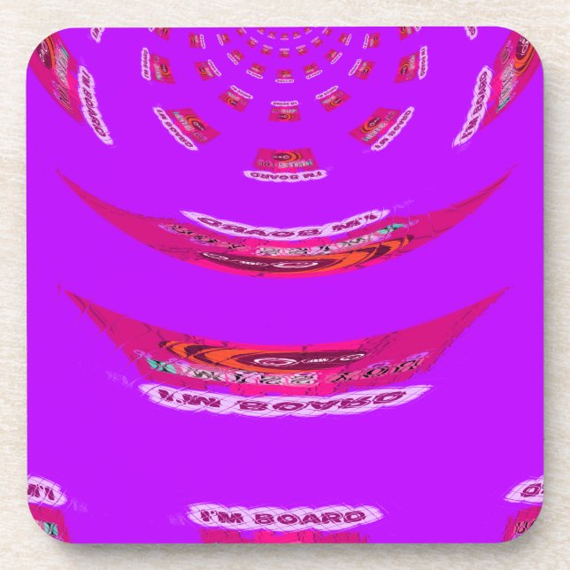 Posavasos Es gracioso que te echo de menos que estoy aburrid (Frente)