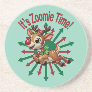 Posavasos ¡Es hora de Zoomie! Navidades renos