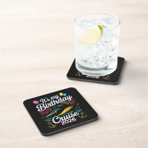 Posavasos Es mi crucero de cumpleaños 2026 Crucero de cumple