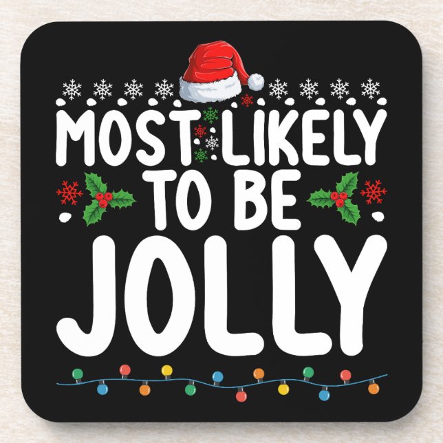 Posavasos Es Muy Probable Que Sean Navidades De Familia Aleg (Frente)
