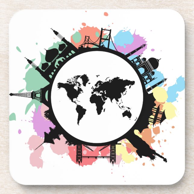 Posavasos Es tiempo de viaje (Frente)