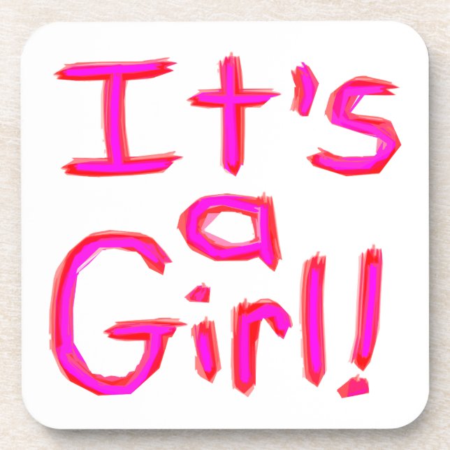 Posavasos ¡Es un Chica! (Frente)