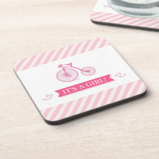 Posavasos Es un Chica Astras rosadas (conjunto de 4)