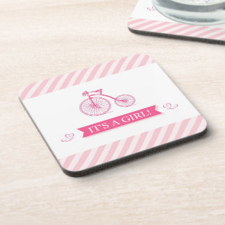Posavasos Es un Chica Astras rosadas (conjunto de 4)