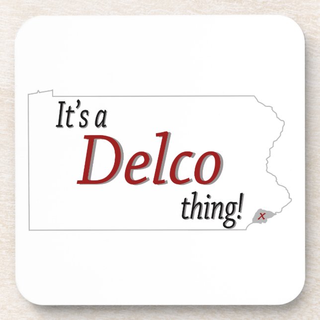 Posavasos Es una cosa de Delco (R) (Frente)