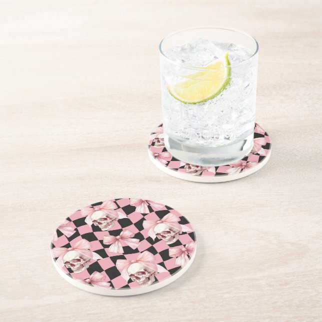 Posavasos Esbozo de cocina rosa de Guay Halloween (Lado)