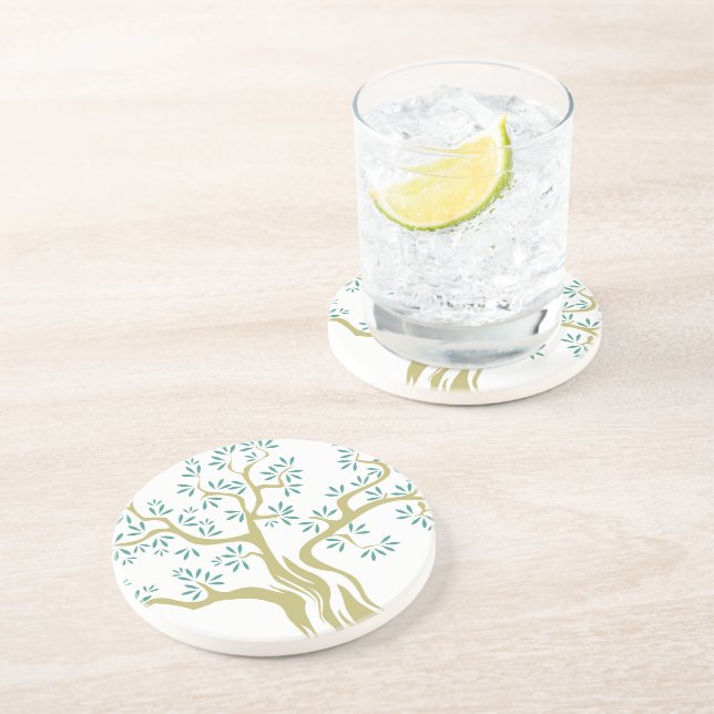 Posavasos Esbozo de olivo (Lado)