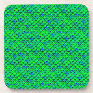 Posavasos Escalas azules verdes caídas