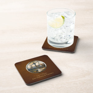 Posavasos Escalas de justicia Elegante