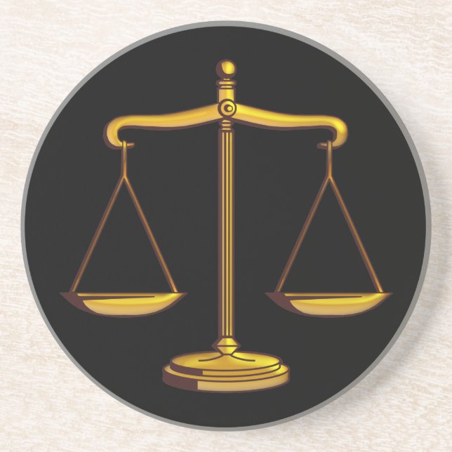 Posavasos Escalas de justicia - Pascua (Frente)