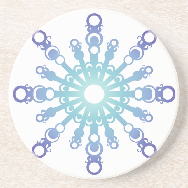 Posavasos Escama azul IV (Frente)