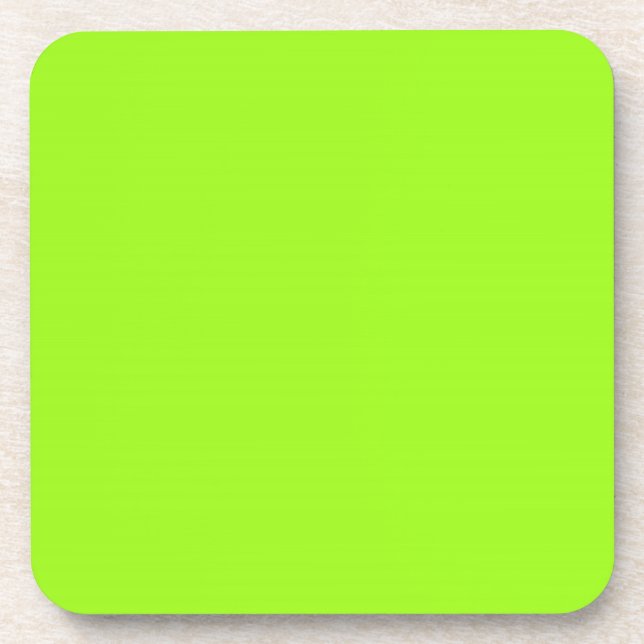Posavasos Escaparate de coral verde Chartreuse (Frente)