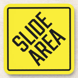 Posavasos Escaparate de plástico duro de área de deslizamien