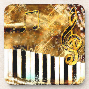 Posavasos Escaparate musical de corcho