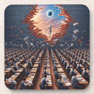 Posavasos Escape de Matrix: Sala de Exámenes Surrealistas