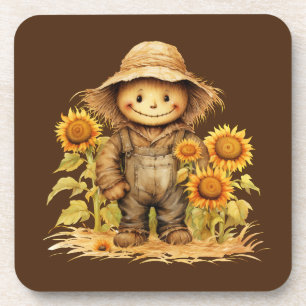 Posavasos Escarecrow con girasol