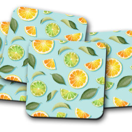 Posavasos escayola de fruta de limón | Conjunto de escayola